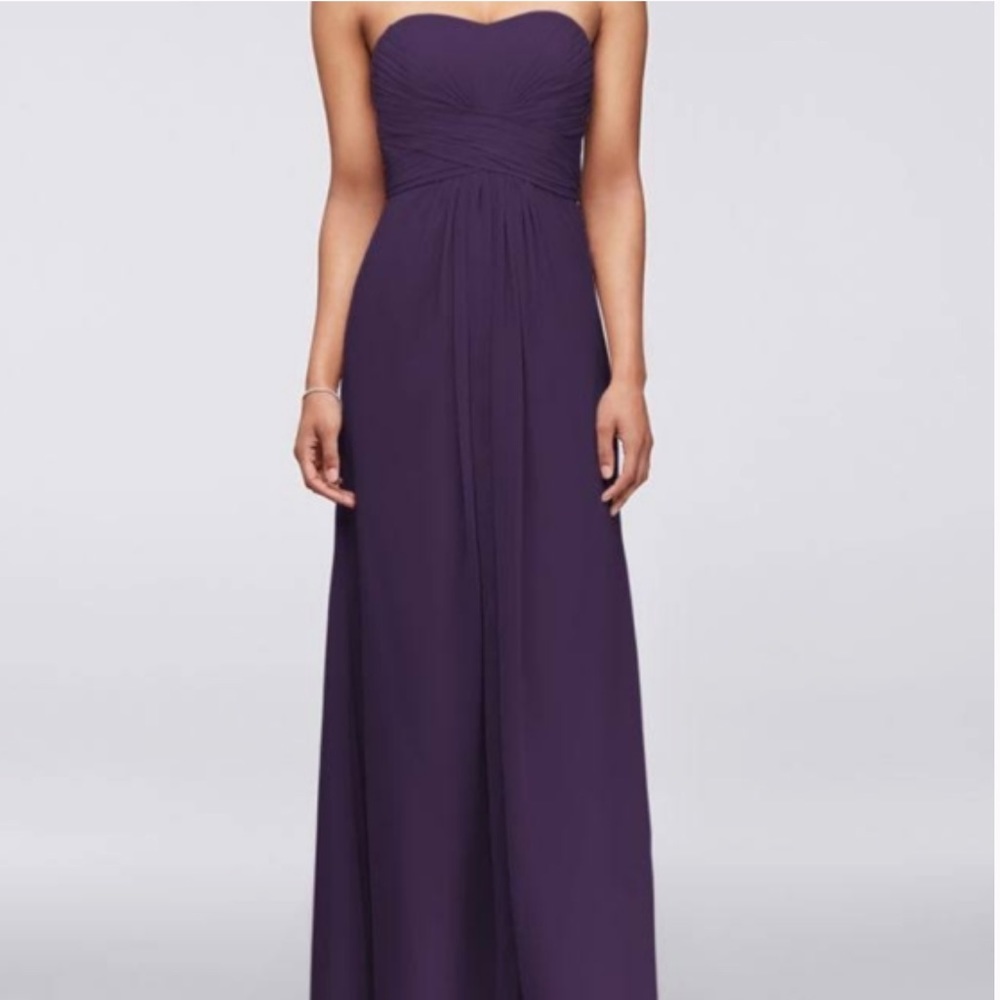 David’s Bridal Purple Dress Style F15555